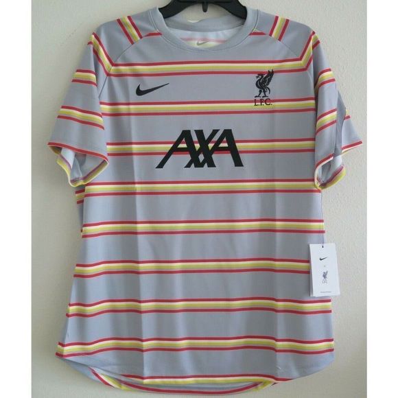 Nike DB7648-017 Women's Sz XL Gray Liverpool FC Pre-Match Soccer Jersey - Picture 1 of 7